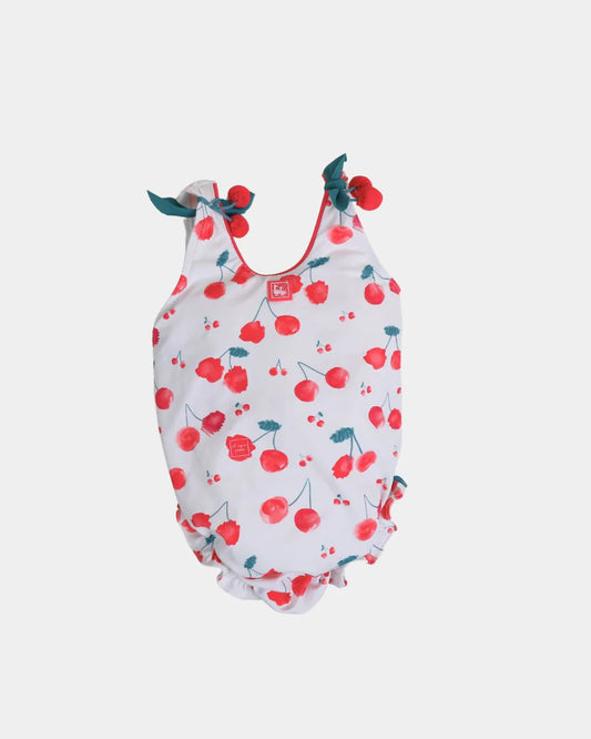 TRAJE DE BAÑO BEBÉ CEREZAS