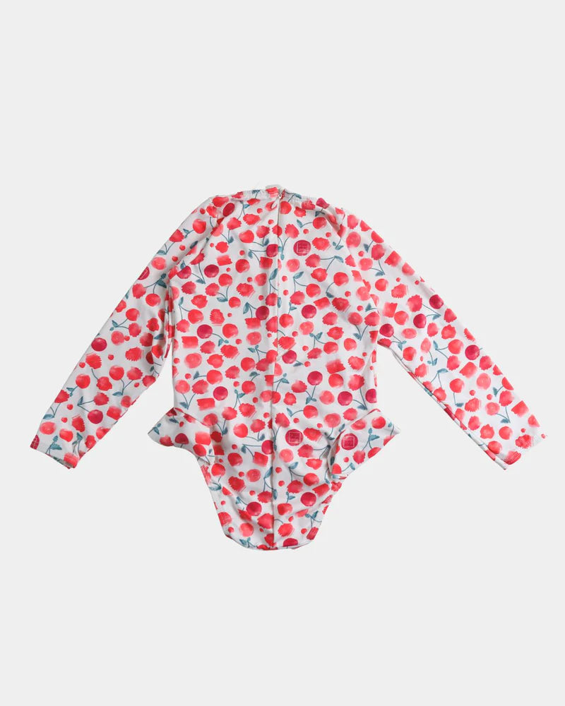 TRAJE DE BAÑO LYCRA CEREZAS M/L