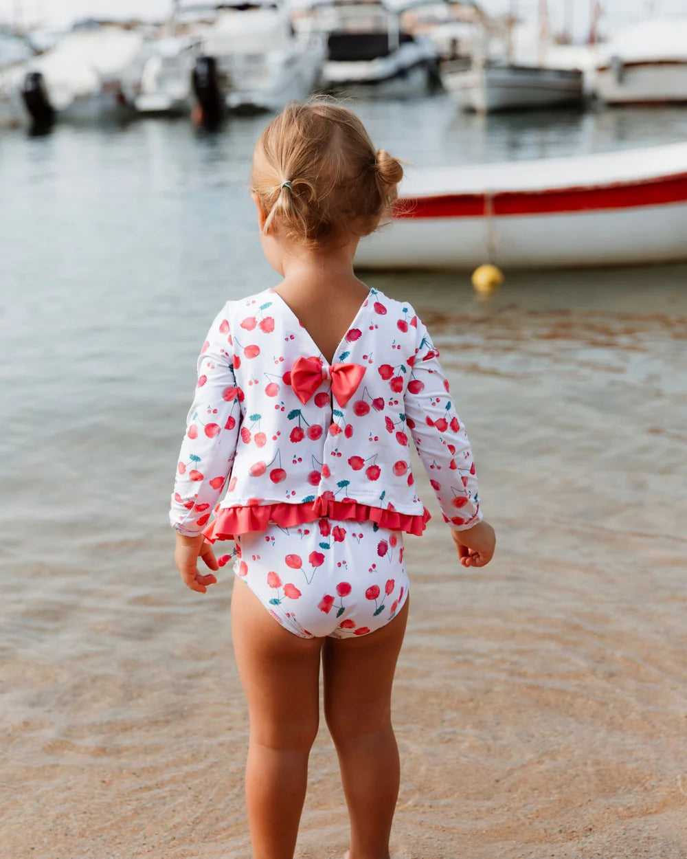 CAMISETA NIÑA M/L CEREZAS
