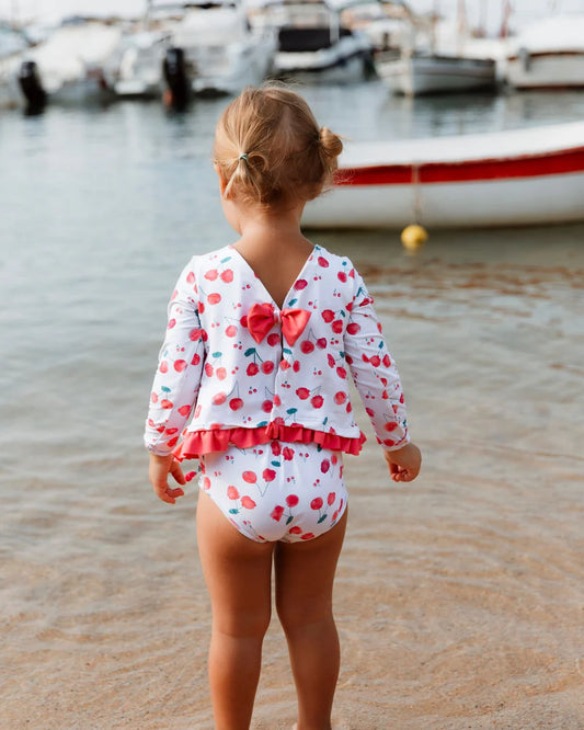 CAMISETA NIÑA M/L CEREZAS