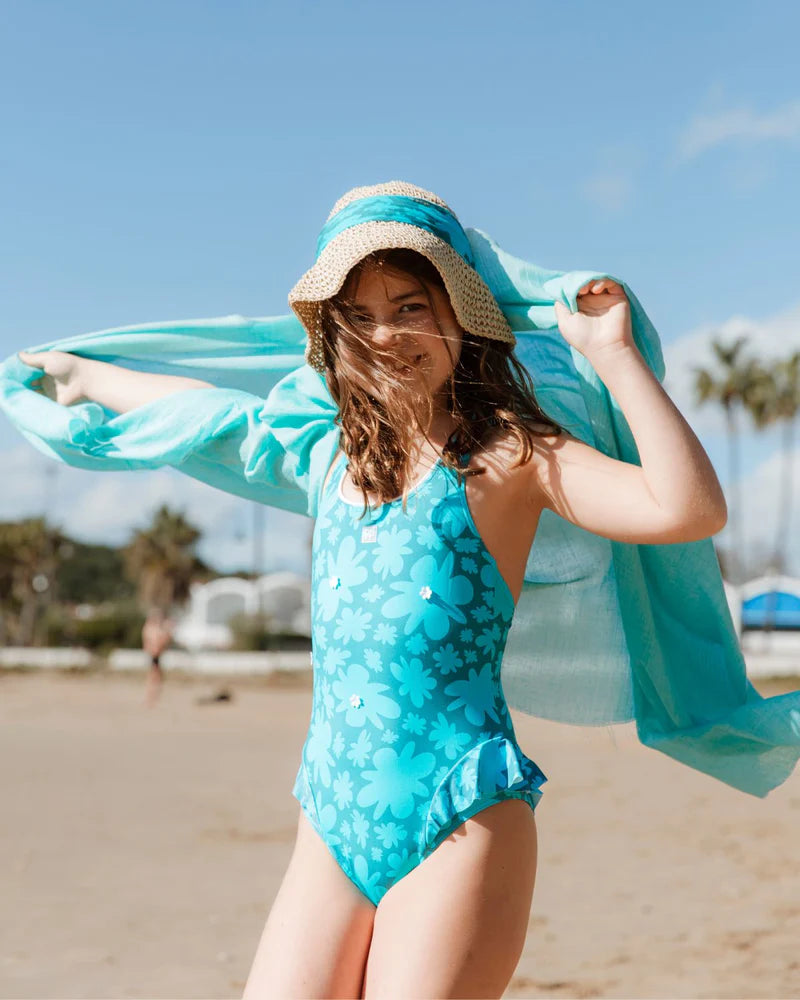 TRAJE DE BAÑO VOLANTE HIBISCUS