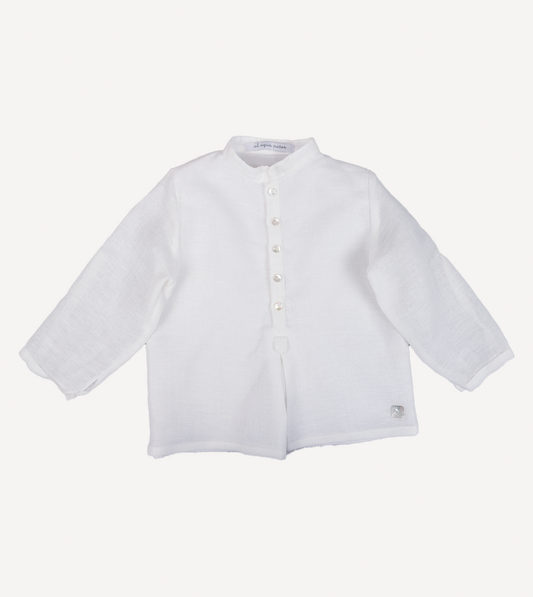 CAMISA MAO M/L LINO CRUDO
