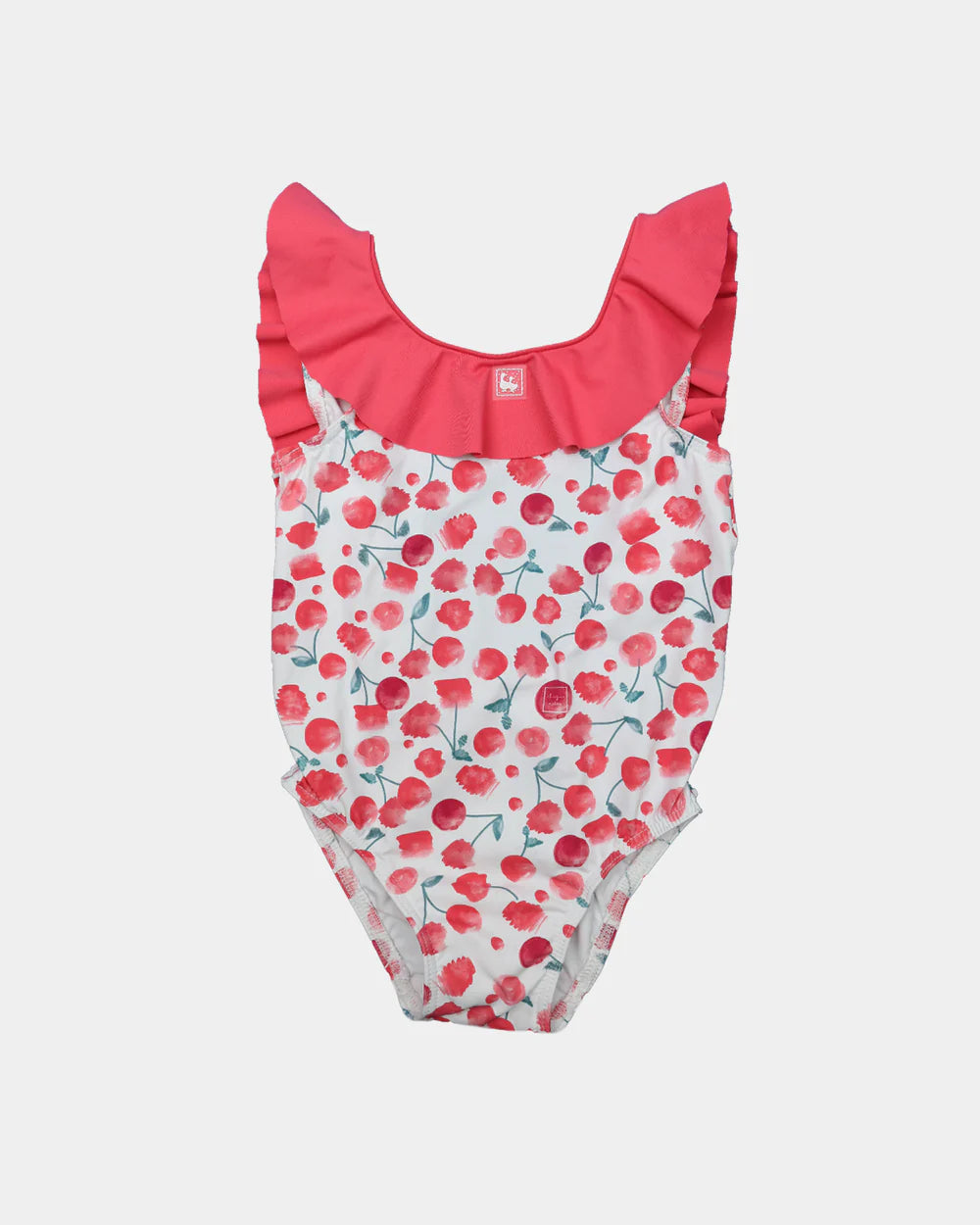 TRAJE DE BAÑO VOLANTE CEREZAS