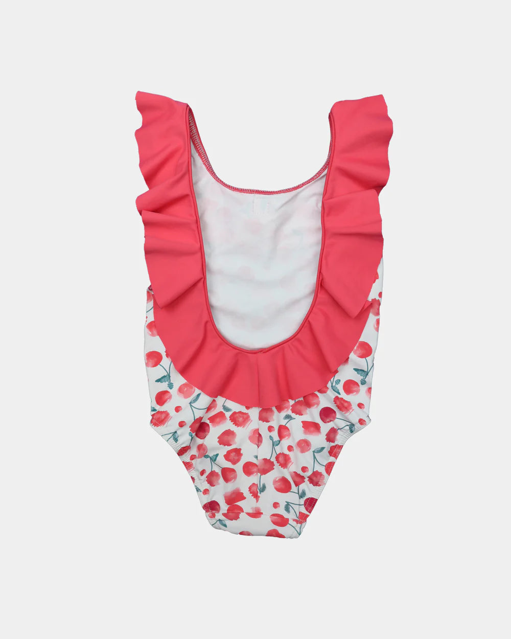 TRAJE DE BAÑO VOLANTE CEREZAS